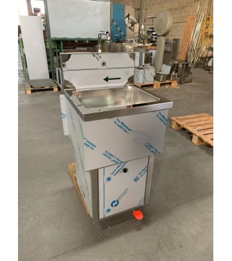 LAVELLO INOX 470X450 CON PORTARIFIUTI
