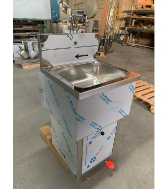 LAVELLO INOX 470X450 CON PORTARIFIUTI