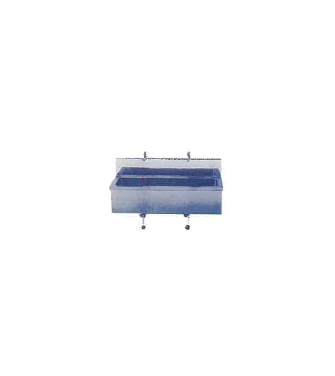 VASCA CANALE INOX A DUE POSTI