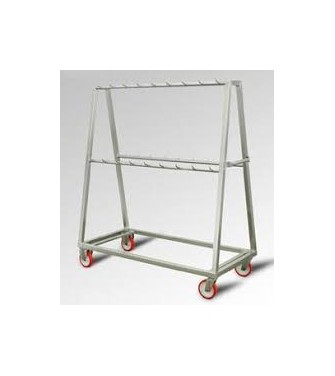 Carrello in acciaio inox porta salumi