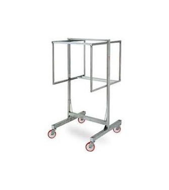 Carrello in acciaio inox porta salumi