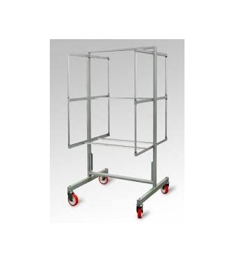 Carrello in acciaio inox porta salumi