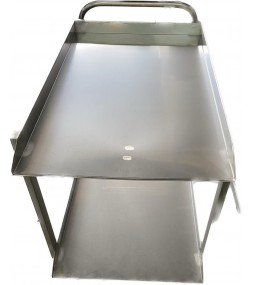 CARRELLO INOX A DUE PIANI
