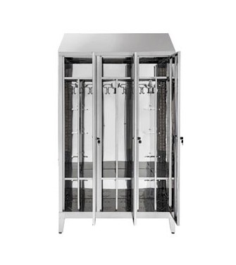 ARMADIO IN ACCIAIO INOX A TRE POSTI