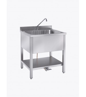 LAVELLO INOX INDUSTRIALE 700X700