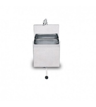 LAVELLO INOX 470X450 A GINOCCHIO